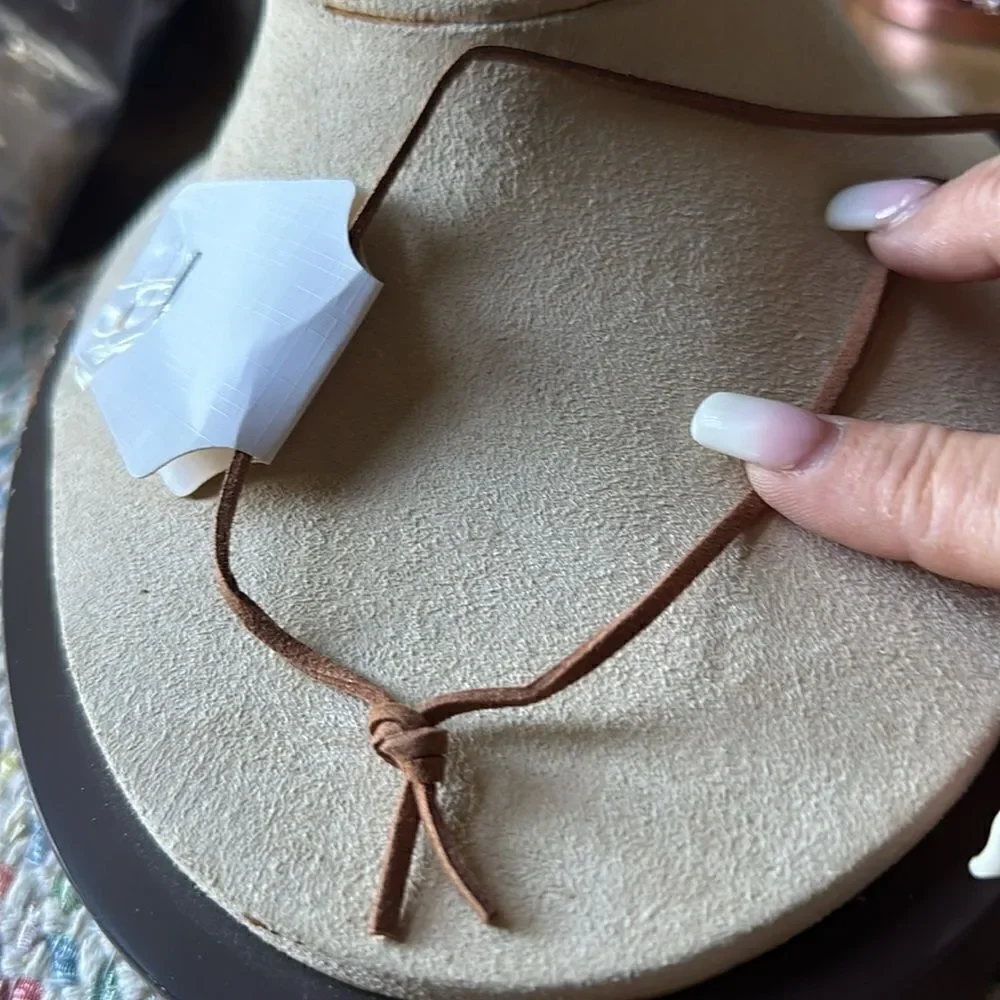 Turquoise “Tree of Life” Leather Necklace